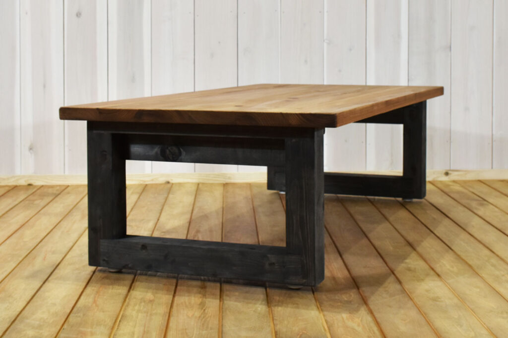ひのき無垢材で手造りしたコンパクトなサイドテーブル ソファテーブル 