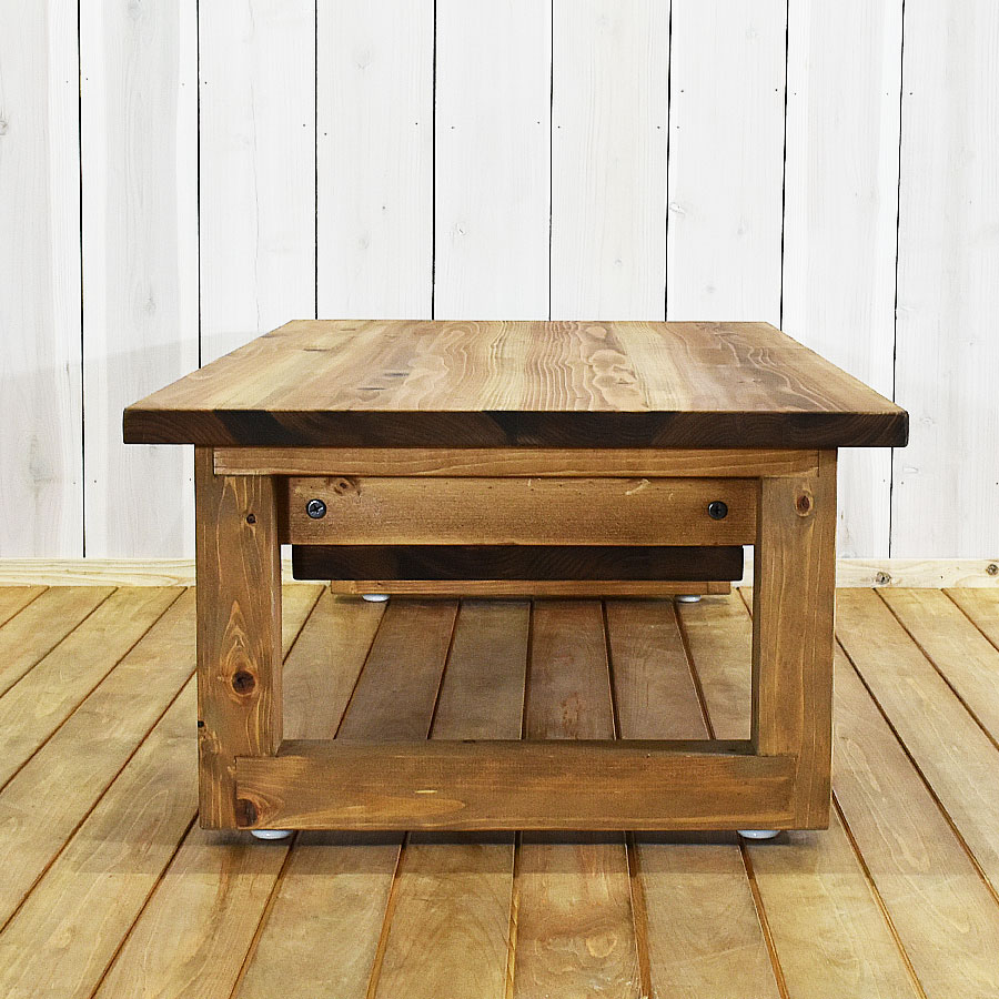 檜のローテーブル② 値下げ❕ 総檜造り耳付きのテーブルでリビング ...