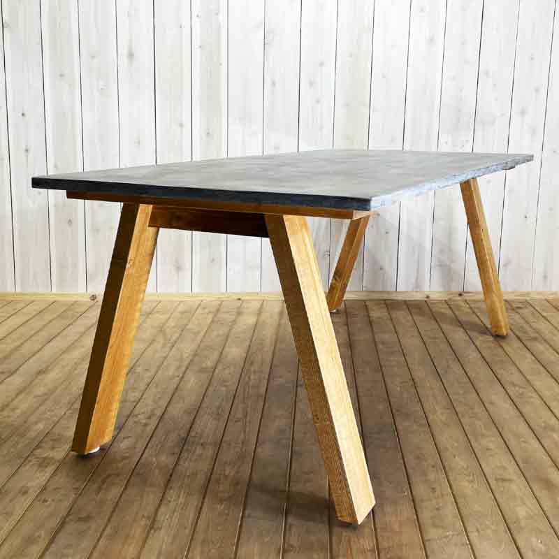 モルタル天板のダイニングテーブル MORUTA Type1 全4サイズ 食卓 机 ダイニング 会議机 ワークデスク